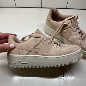 Women's Nike Air Force 1 SAGE Low Particle Beige Pink